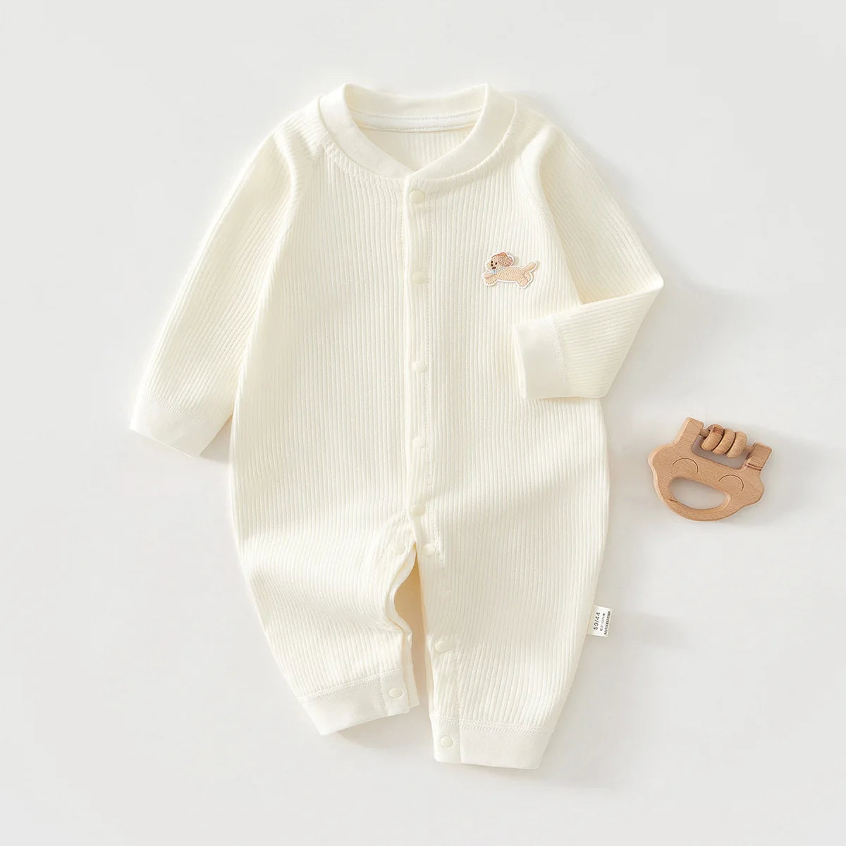 Pyjama Bébé Coton Côtelé – Grenouillère Printemps Été Unisexe pour les 0-24 Mois
