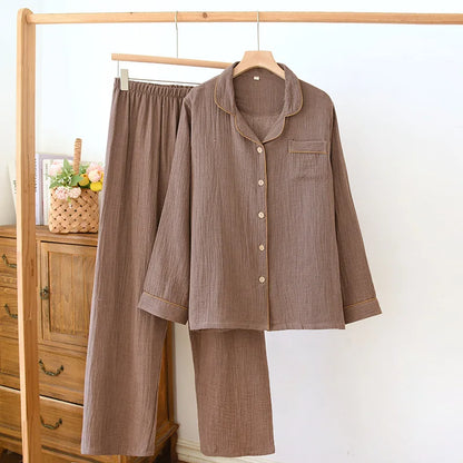 Pyjama Femme “Cocoon L’Essentiel Nuit” – Ensemble 2 Pièces en Coton Doux