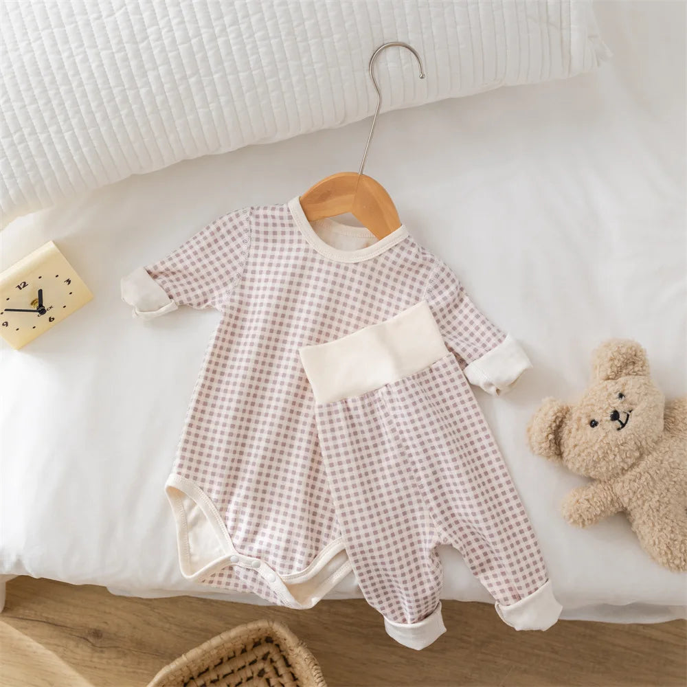 Pyjama Bébé en Coton Peigné – Grenouillère Unisexe Automne Hiver 0-24 mois
