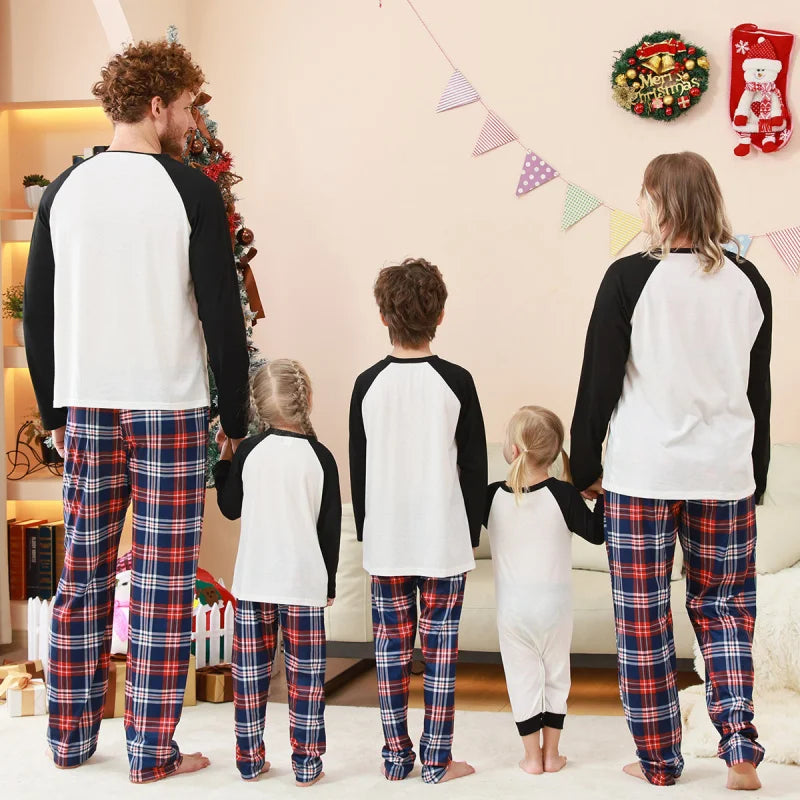 Pyjama de Noël Famille “Harmonie Festive” – Ensemble Coordonné Parents & Enfants, Confort Doux Hiver