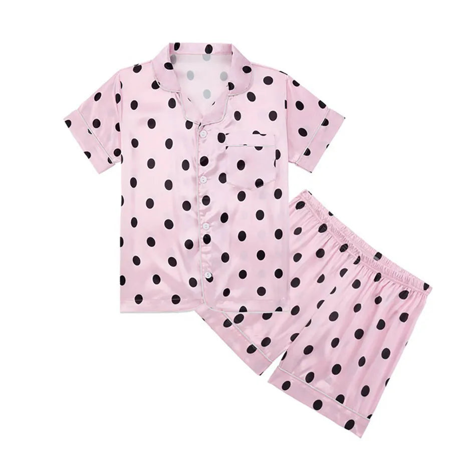 Pyjama Enfant Été “Libre” – Ensemble Mixte en Coton Léger, Manches Courtes & Short