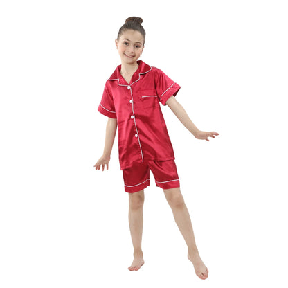 Pyjama Enfant Été “L’Essentiel à Fleur de Peau” – Ensemble Léger en Coton, Manches Courtes