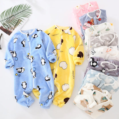 Pyjama Bébé “Zip” – Combinaison en Coton à Fermeture Éclair, Manches Longues