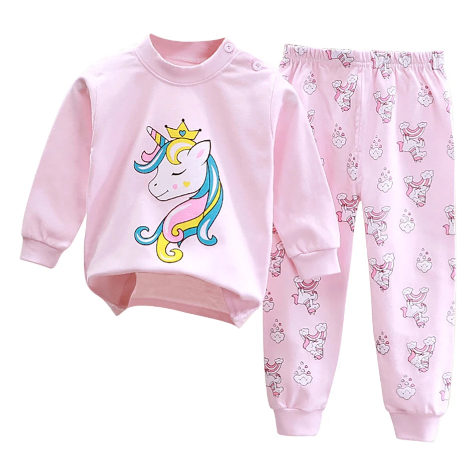 Pyjama Enfant Automne “L’Essentiel Doux” – Ensemble 2 Pièces en Coton Chaud, Manches Longues, Confort Saisonnier