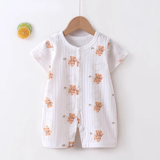 Pyjama Bébé “Brise d’Éveil” – Robe en Coton Été, Légère et Confortable
