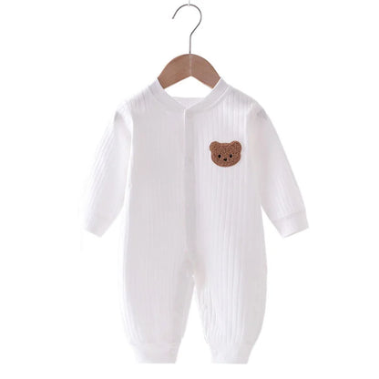 Pyjama Bébé Polaire Hiver “Ourson” – Grenouillère Chaude 0-24 Mois