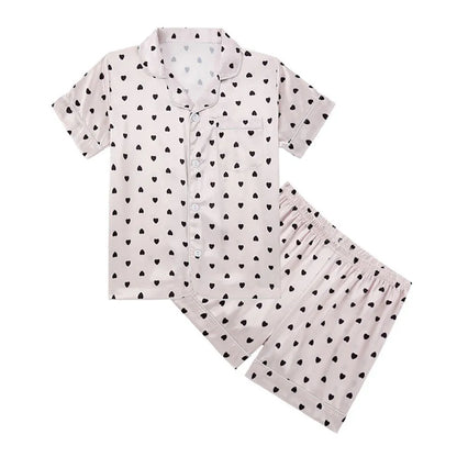 Pyjama Enfant Été “Libre” – Ensemble Mixte en Coton Léger, Manches Courtes & Short