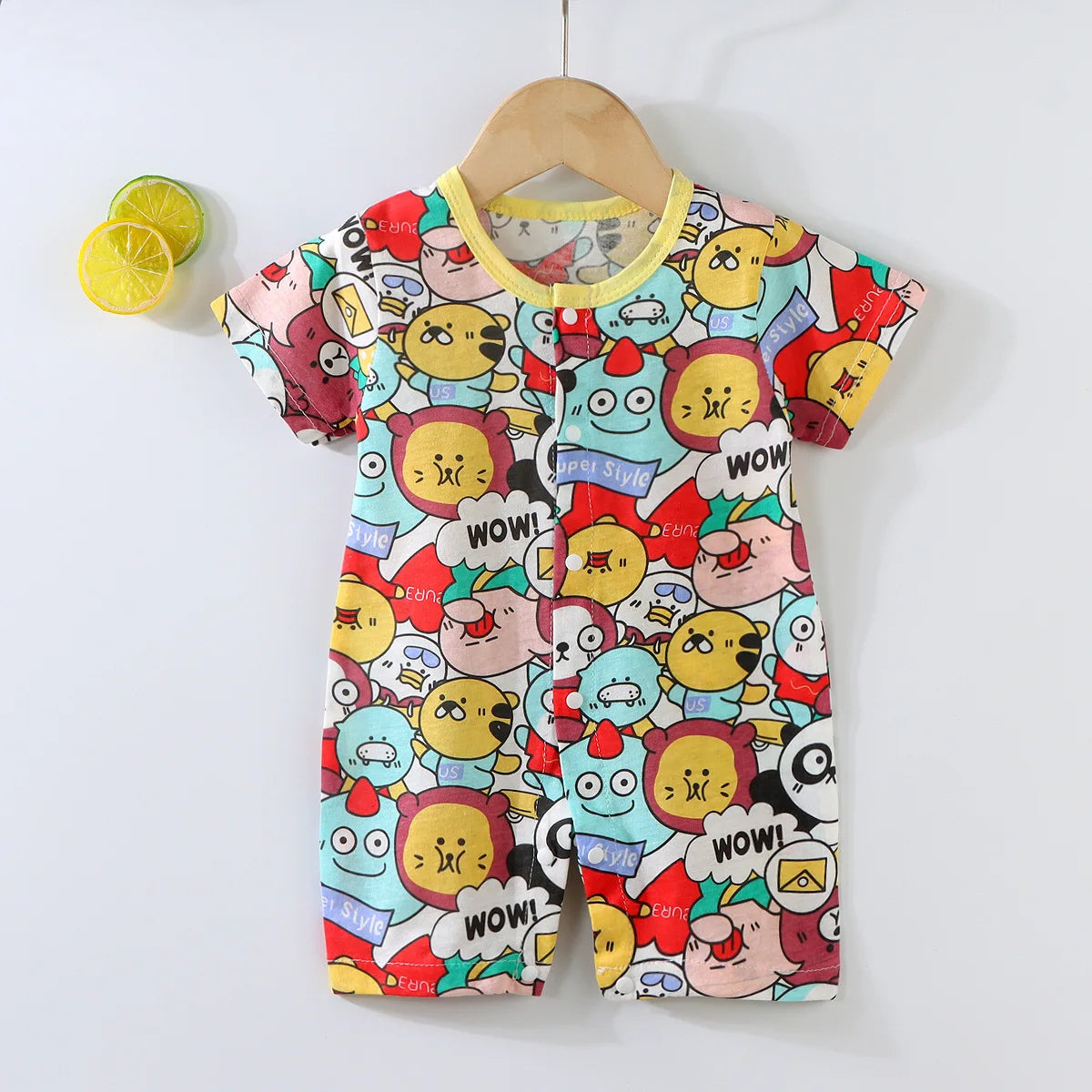 Pyjama Bébé “Brise d’Éveil” – Robe en Coton Été, Légère et Confortable