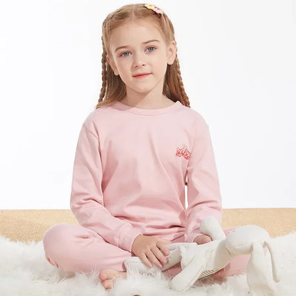 Pyjama Enfant Mi-Saison “Univers Illustré” – Ensemble 2 Pièces en Coton Doux, Manches Longues, Motifs Colorés Mixte