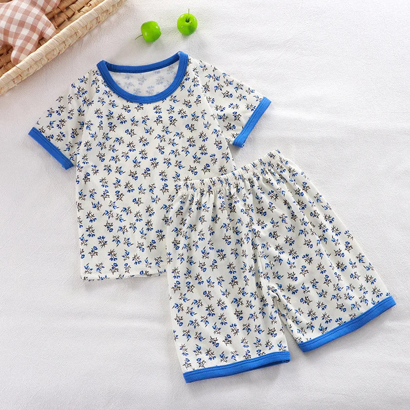 Pyjama Enfant Été “Jungle & Fun” – Coton Respirant à Imprimés Ludiques
