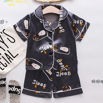 Pyjama Bébé « Satin des Petits Rêves » – Été Mixte