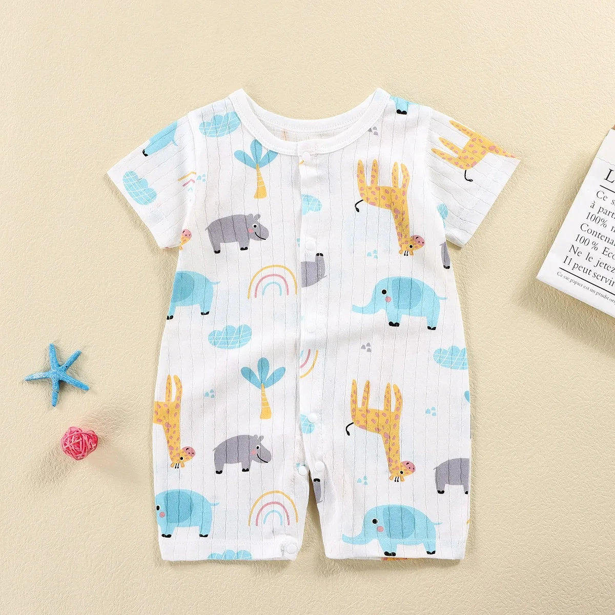 Pyjama Bébé “Brise d’Éveil” – Robe en Coton Été, Légère et Confortable