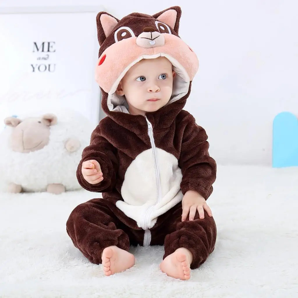 Pyjama pilou pilou Polaire Enfant Hiver – Licorne, Loup, Dino & Animaux, Combinaison Chaude