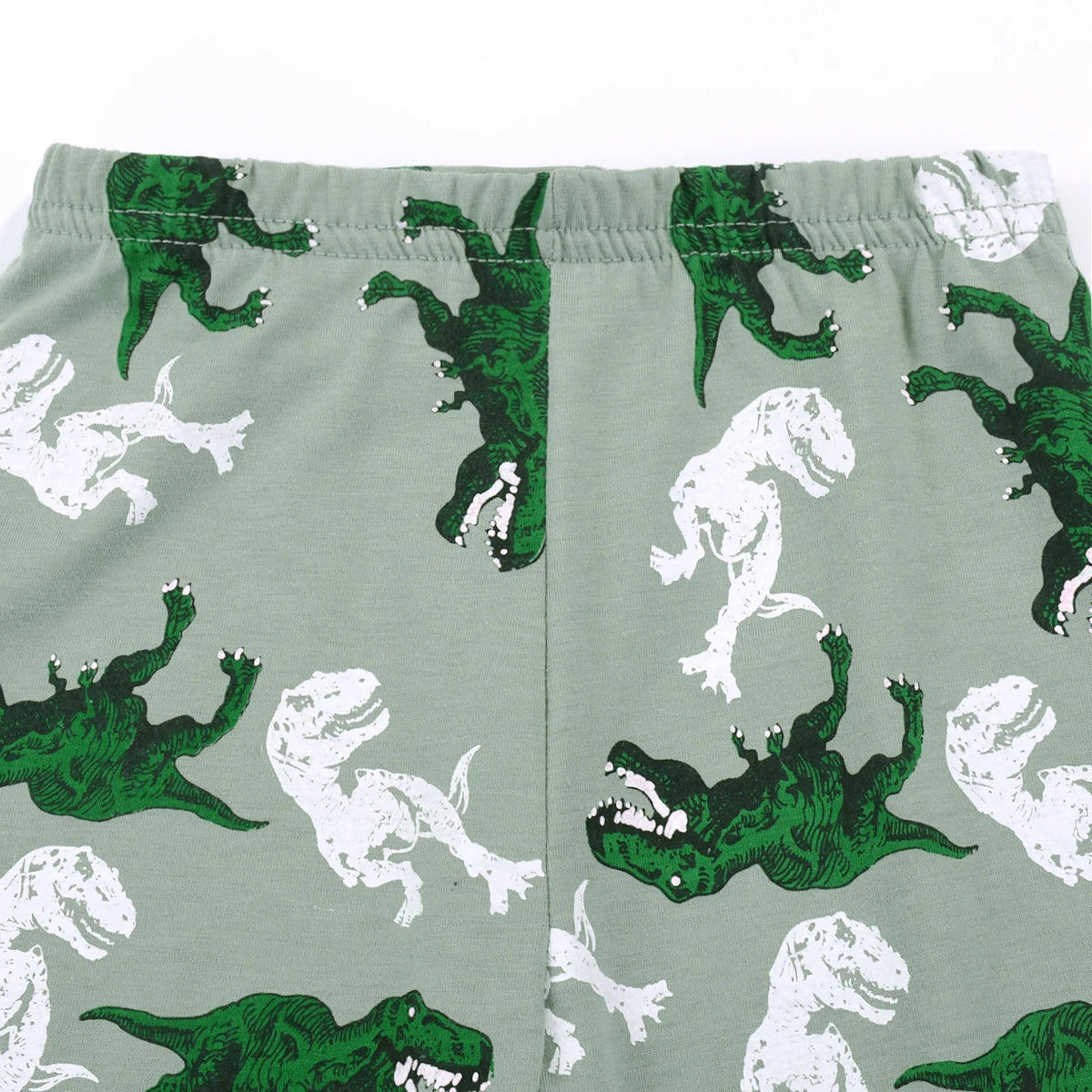 Pyjama Enfant Dinosaure – Ensemble Automne/Hiver en Coton Doux, Manches Longues