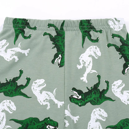 Pyjama Enfant Dinosaure – Ensemble Automne/Hiver en Coton Doux, Manches Longues