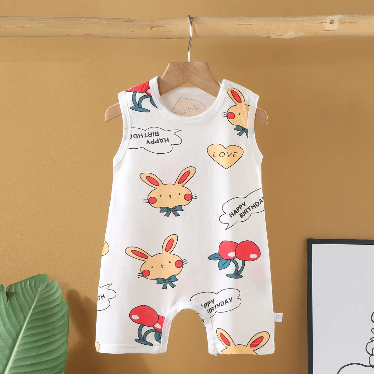 Pyjama Bébé “Souffle d’Été” – Combinaison Légère en Coton