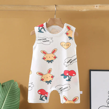 Pyjama Bébé “Souffle d’Été” – Combinaison Légère en Coton