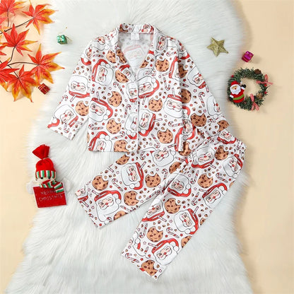 Pyjama Enfant “Noël Gourmand” – Ensemble Motifs Biscuits