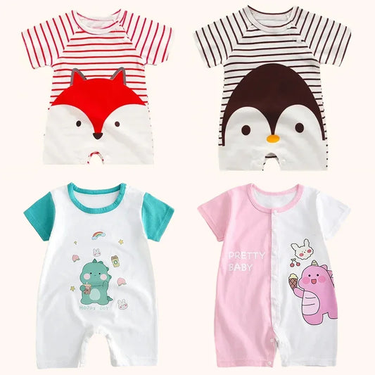 Pyjama Bébé Été “Clé du Ciel” – Barboteuse en Coton Doux 0-18 Mois