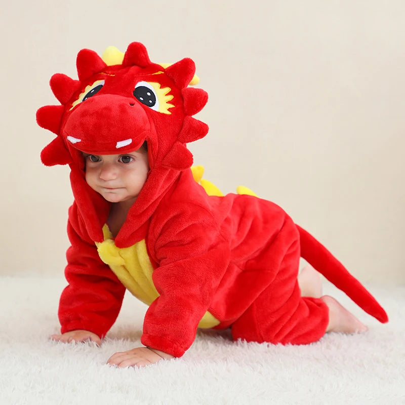 Pyjama pilou pilou Polaire Enfant Hiver – Licorne, Loup, Dino & Animaux, Combinaison Chaude