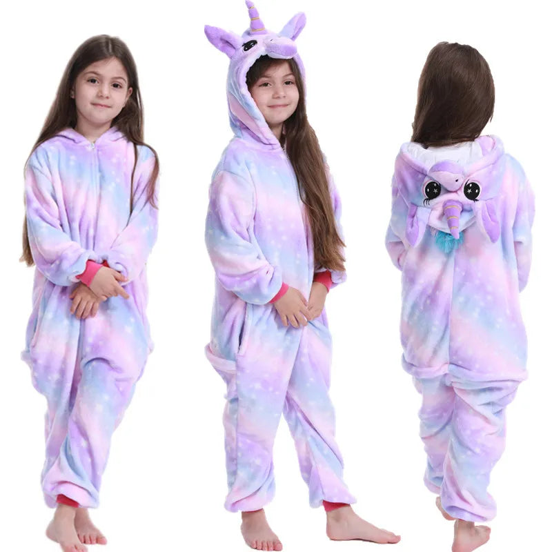 Kigurumi Enfant Hiver – Pilou Pilou Polaire, Licorne, Loup & Animaux
