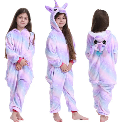 Kigurumi Enfant Hiver – Pilou Pilou Polaire, Licorne, Loup & Animaux