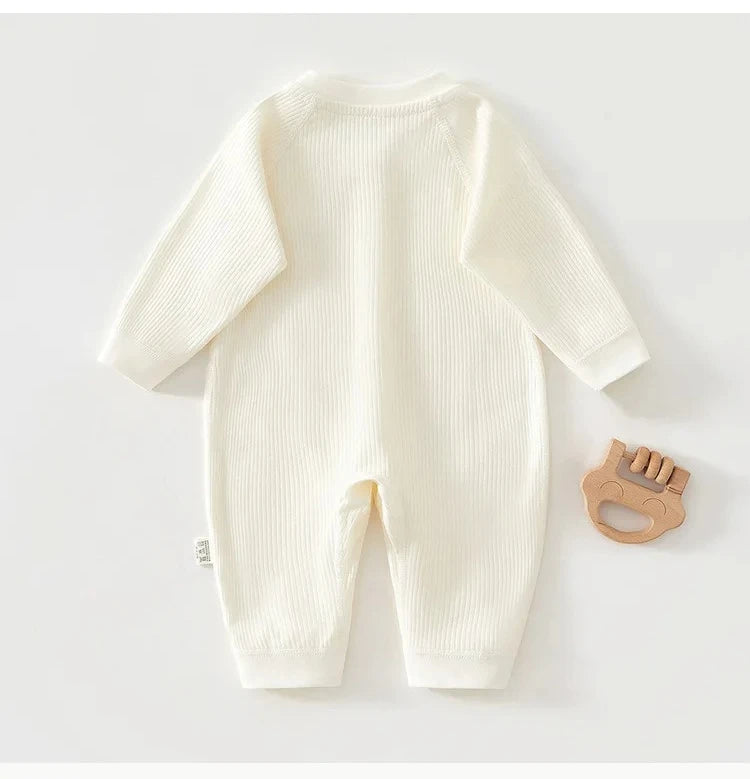Pyjama Bébé Coton Côtelé – Grenouillère Printemps Été Unisexe pour les 0-24 Mois