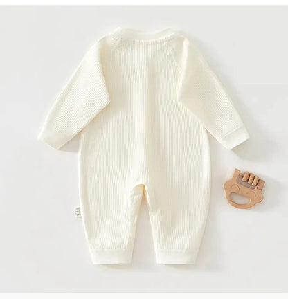 Pyjama Bébé Coton Côtelé – Grenouillère Printemps Été Unisexe pour les 0-24 Mois
