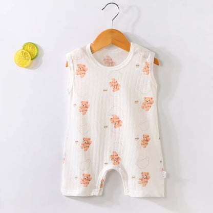 Pyjama Bébé “Souffle d’Été” – Combinaison Légère en Coton