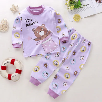 Pyjama Bébé & Enfant “Petits Rêves” – Ensemble Mixte en Coton Doux à Motifs Imprimés, Manches Longues