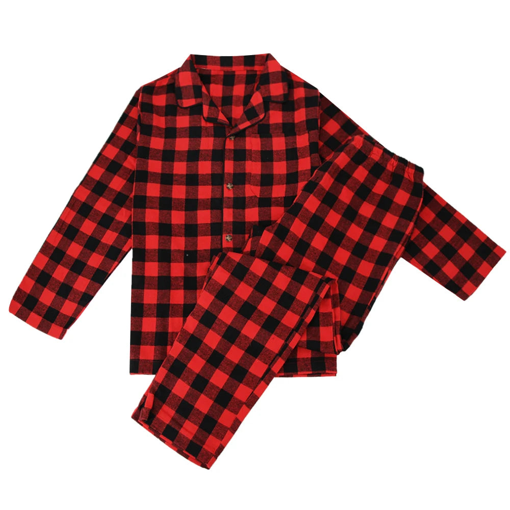 Pyjama Homme “L’Intemporel à Carreaux” – Ensemble Flanelle Chaude et Confortable