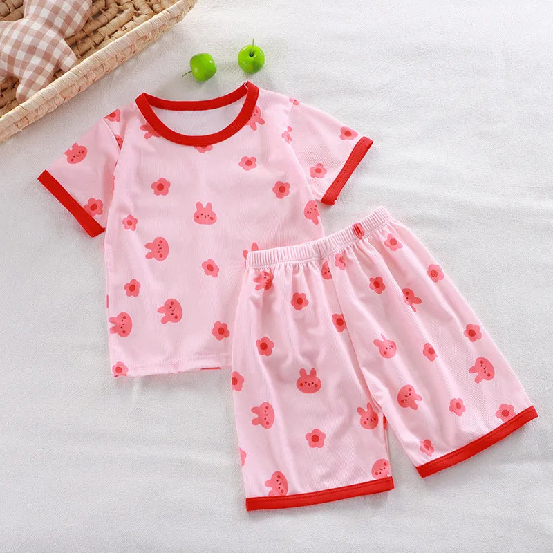 Pyjama Enfant Été “Jungle & Fun” – Coton Respirant à Imprimés Ludiques
