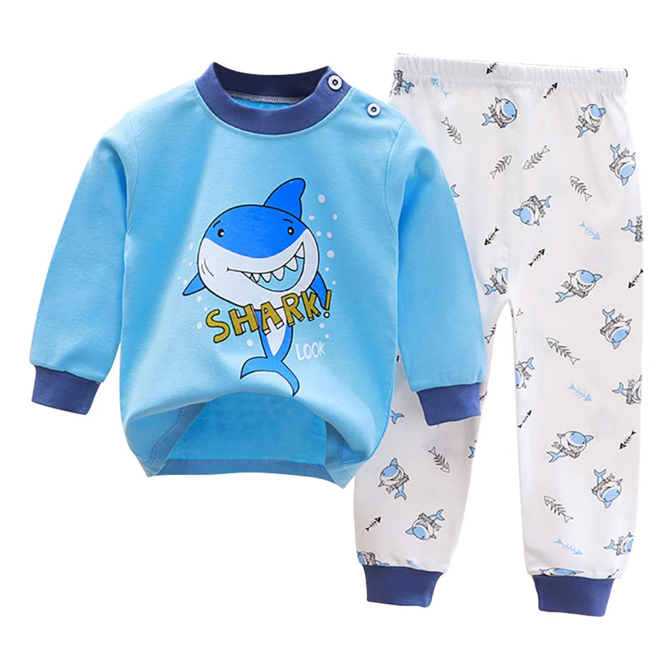 Pyjama Enfant Automne “L’Essentiel Doux” – Ensemble 2 Pièces en Coton Chaud, Manches Longues, Confort Saisonnier