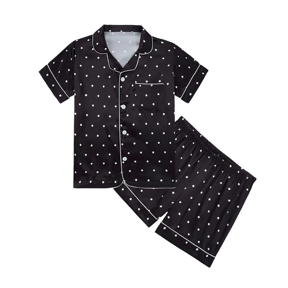 Pyjama Enfant Été “Libre” – Ensemble Mixte en Coton Léger, Manches Courtes & Short