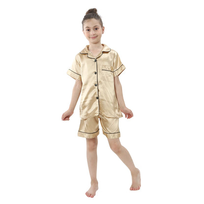 Pyjama Enfant Été “L’Essentiel à Fleur de Peau” – Ensemble Léger en Coton, Manches Courtes