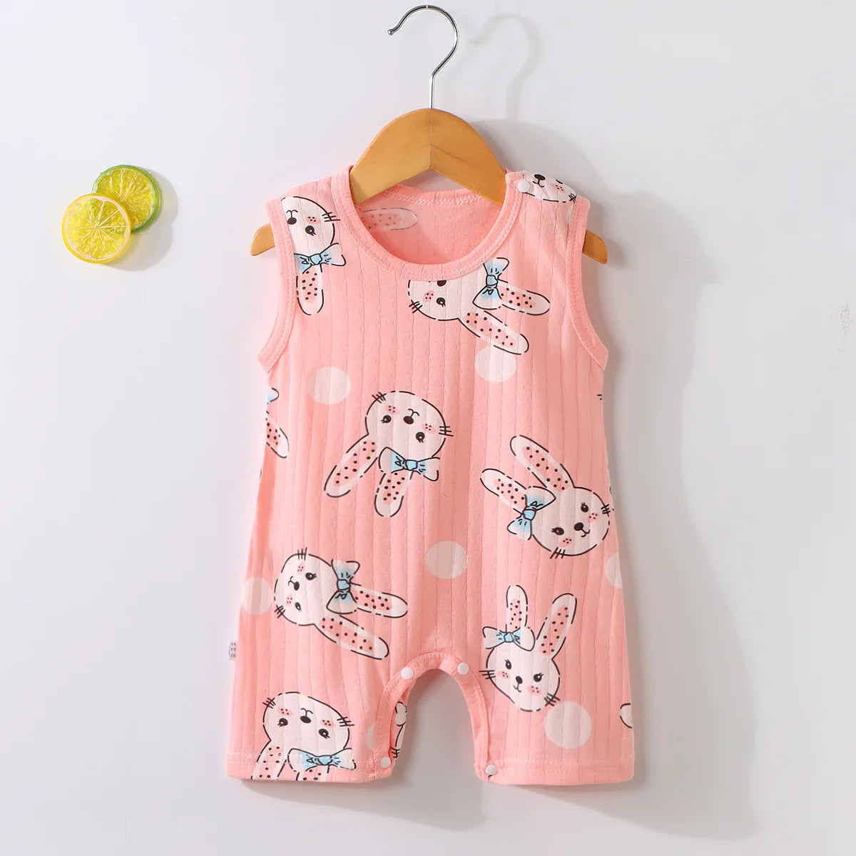 Pyjama Bébé “Souffle d’Été” – Combinaison Légère en Coton