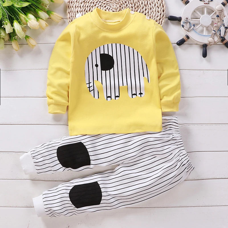 Pyjama enfant coton doux respirant – Toutes saisons – Confort nuit & jour – Motifs animaux ludiques – Pyjama bébé fille garçon – Taille 0 à 6 ans