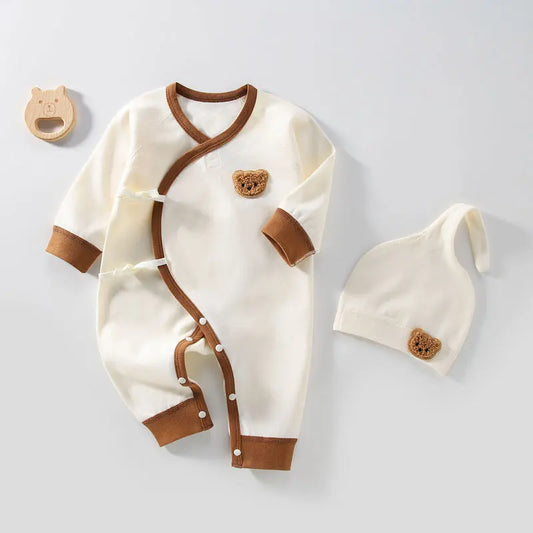 Pyjama Bébé Coton Doux – Grenouillère Unisexe Nuit Paisible 0-24 Mois