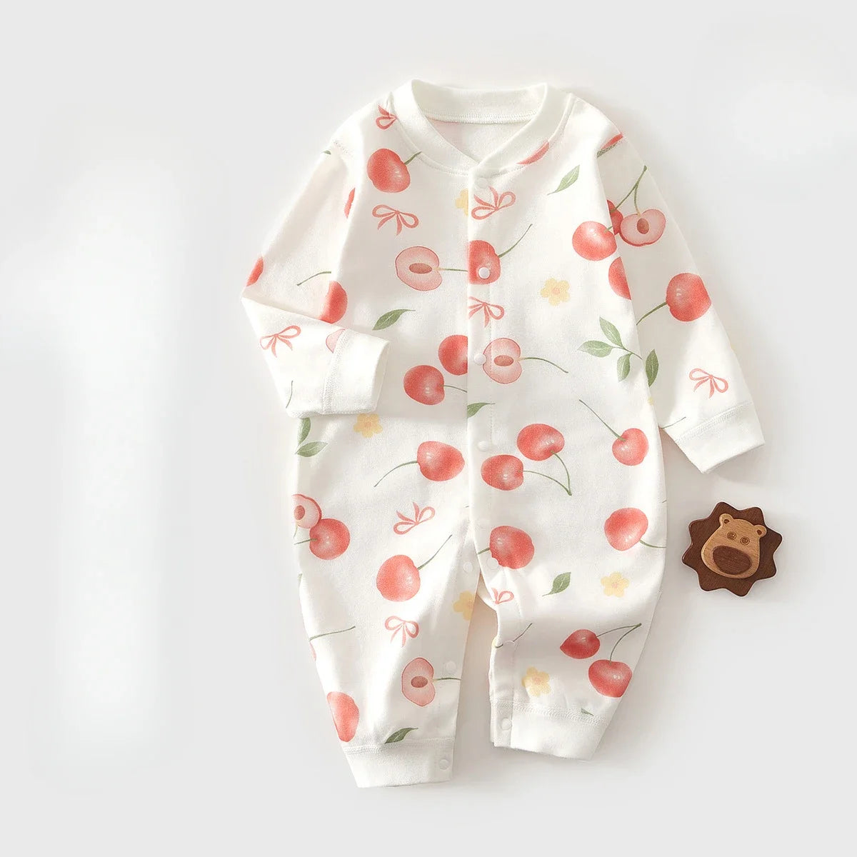 Pyjama Bébé Coton Motif Fleurs – Grenouillère Douce Unisexe 0-24 Mois