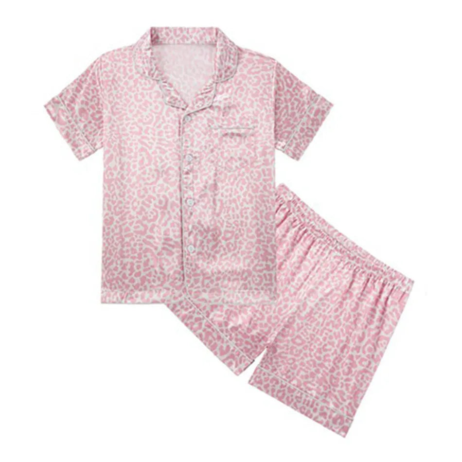Pyjama Enfant Été “Libre” – Ensemble Mixte en Coton Léger, Manches Courtes & Short