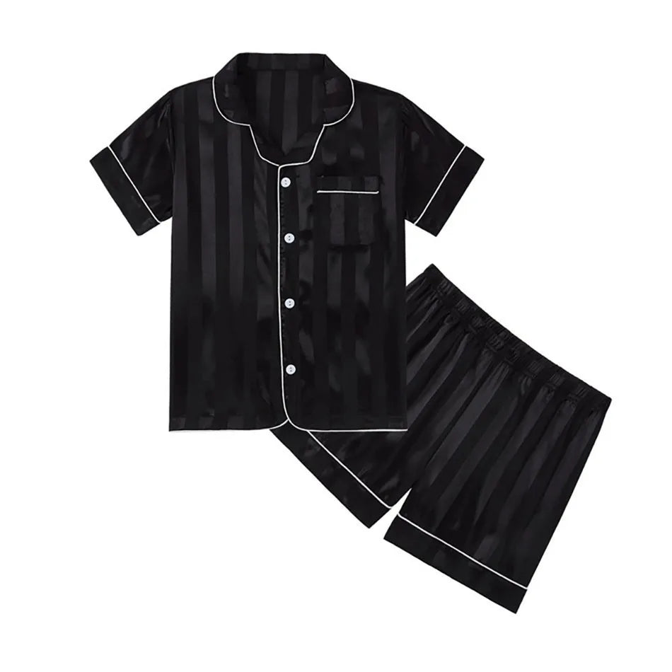 Pyjama Enfant Été “Libre” – Ensemble Mixte en Coton Léger, Manches Courtes & Short