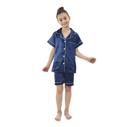Pyjama Enfant Été “L’Essentiel à Fleur de Peau” – Ensemble Léger en Coton, Manches Courtes