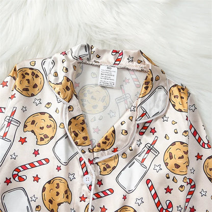 Pyjama Enfant “Noël Gourmand” – Ensemble Motifs Biscuits