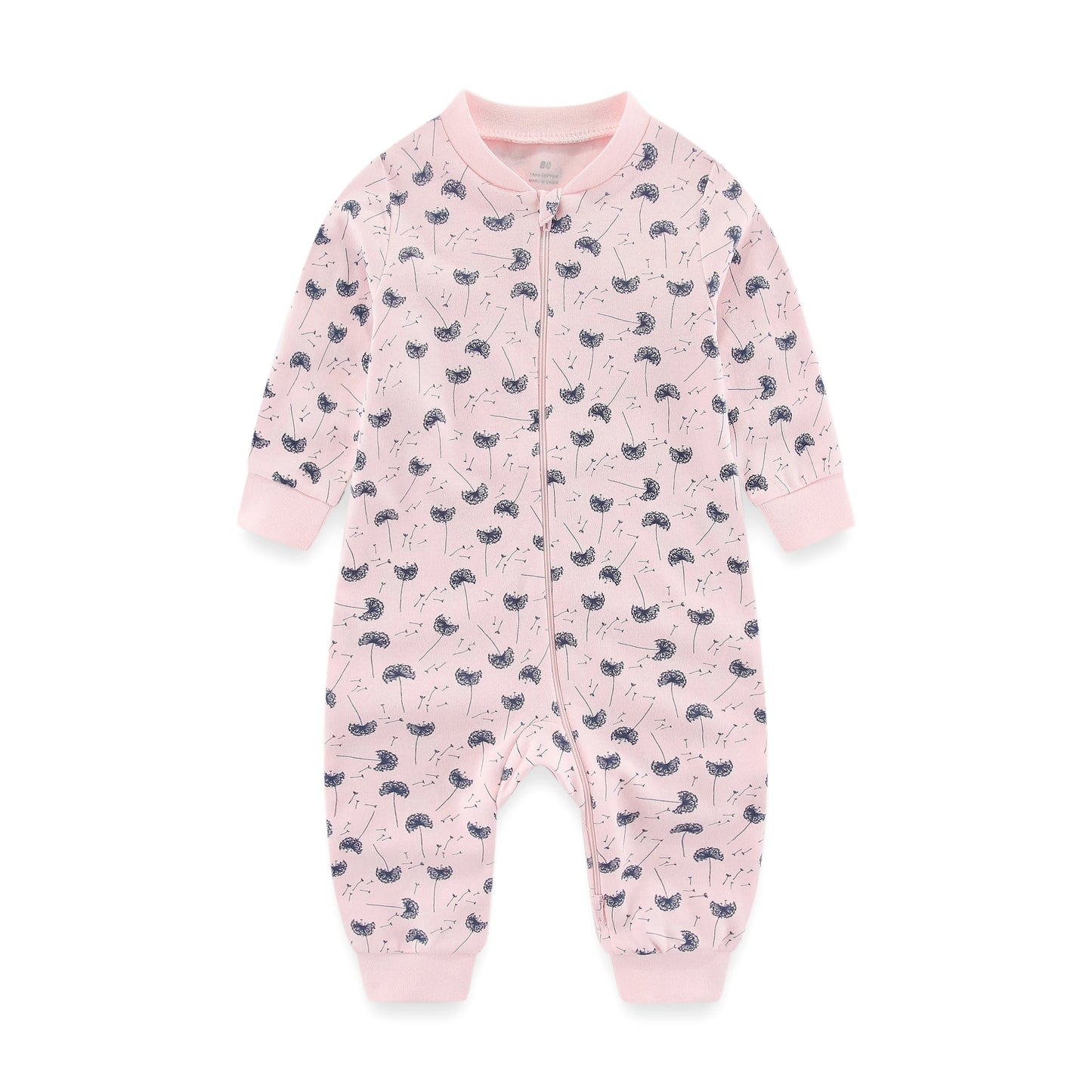 Pyjama Bébé “Zippé” – Combinaison en Coton avec Fermeture Éclair