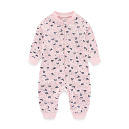 Pyjama Bébé “Zippé” – Combinaison en Coton avec Fermeture Éclair