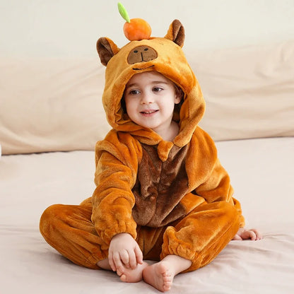 Pyjama pilou pilou Polaire Enfant Hiver – Licorne, Loup, Dino & Animaux, Combinaison Chaude