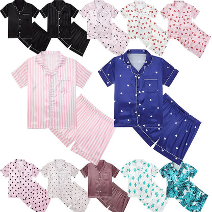 Pyjama Enfant Été “Libre” – Ensemble Mixte en Coton Léger, Manches Courtes & Short