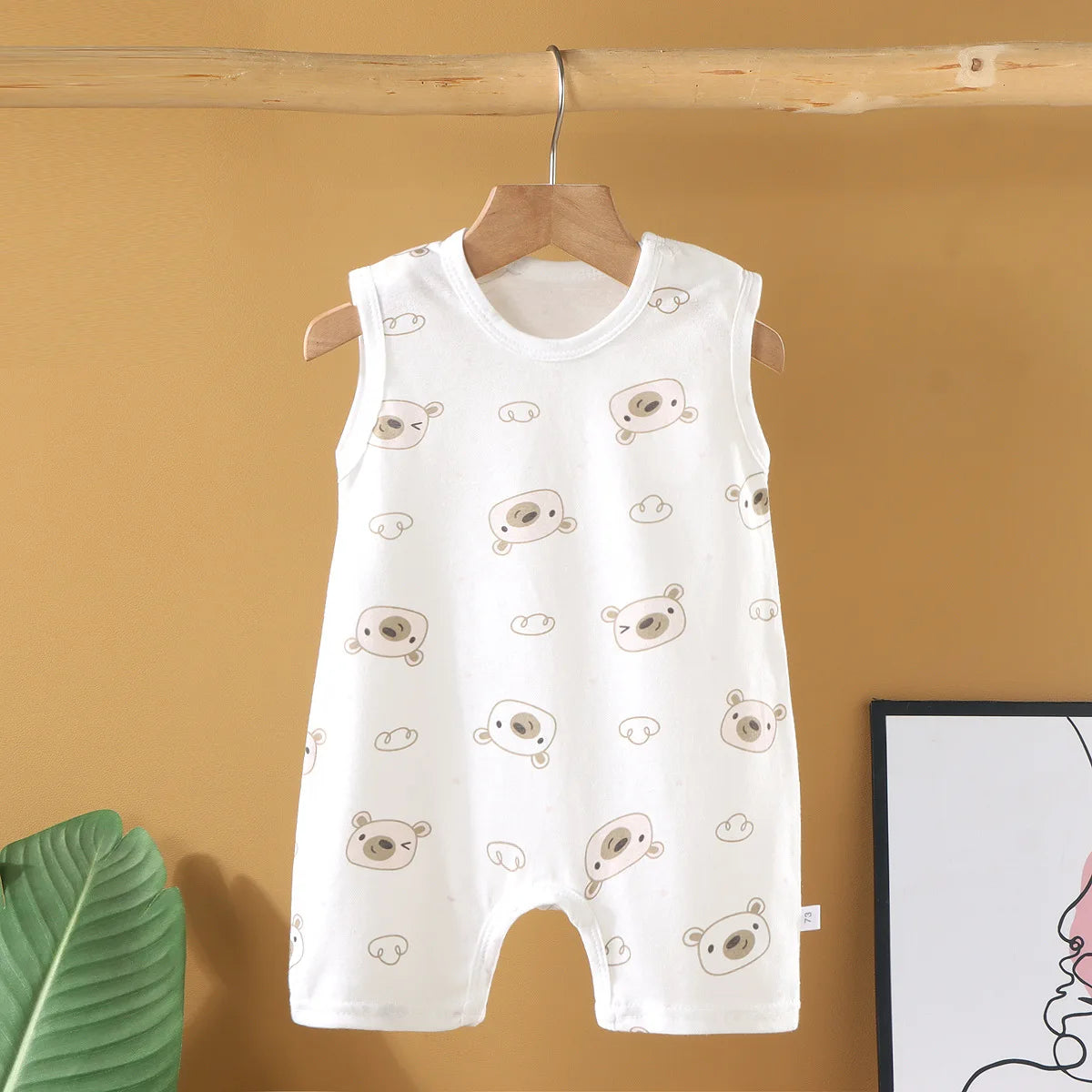 Pyjama Bébé “Souffle d’Été” – Combinaison Légère en Coton