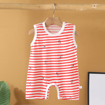 Pyjama Bébé “Souffle d’Été” – Combinaison Légère en Coton