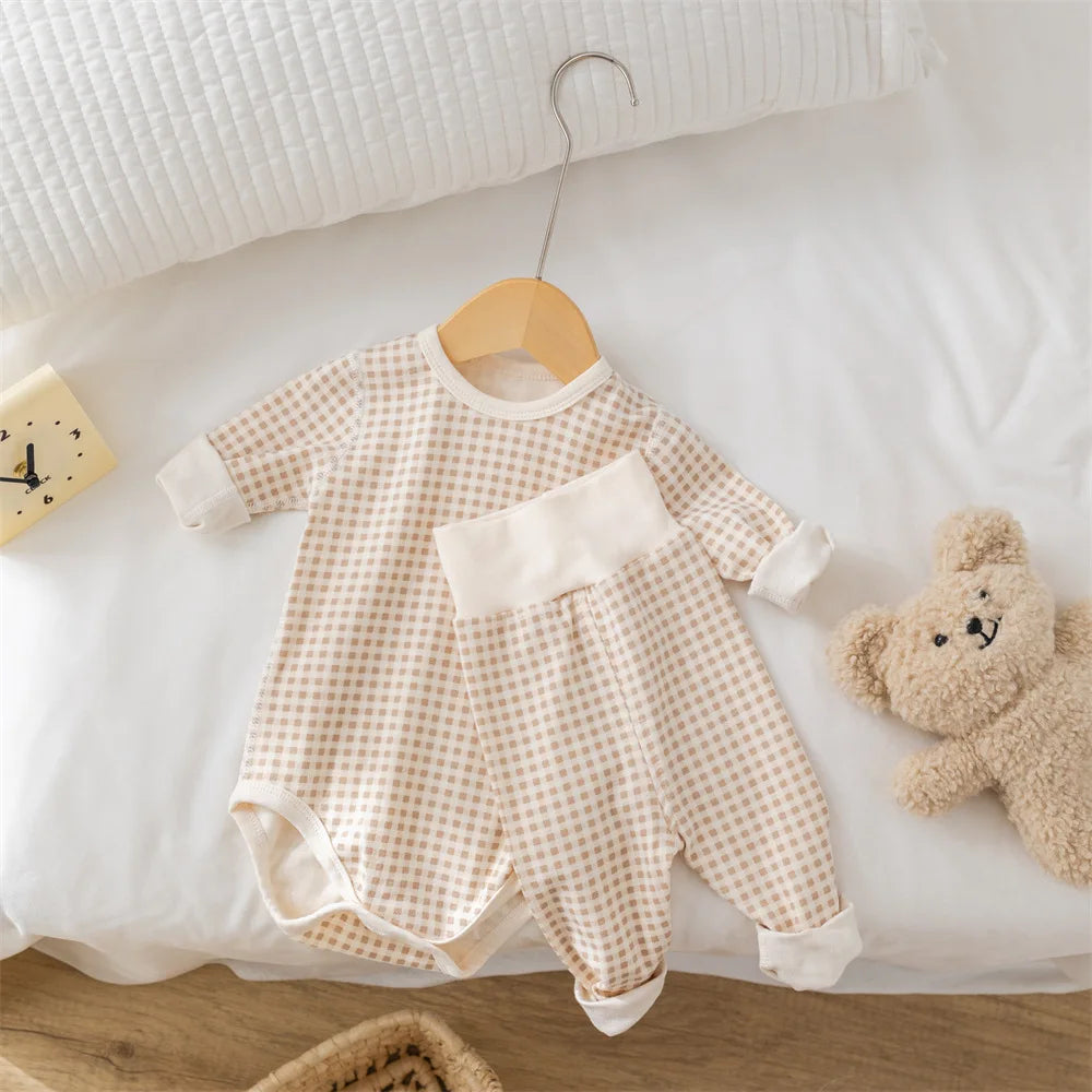 Pyjama Bébé en Coton Peigné – Grenouillère Unisexe Automne Hiver 0-24 mois